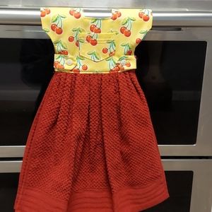 Red Cherries Hanging Towel Dress